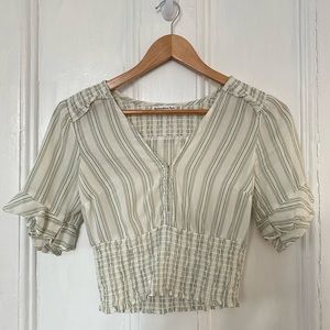 Abercrombie & Fitch Striped Crop Top